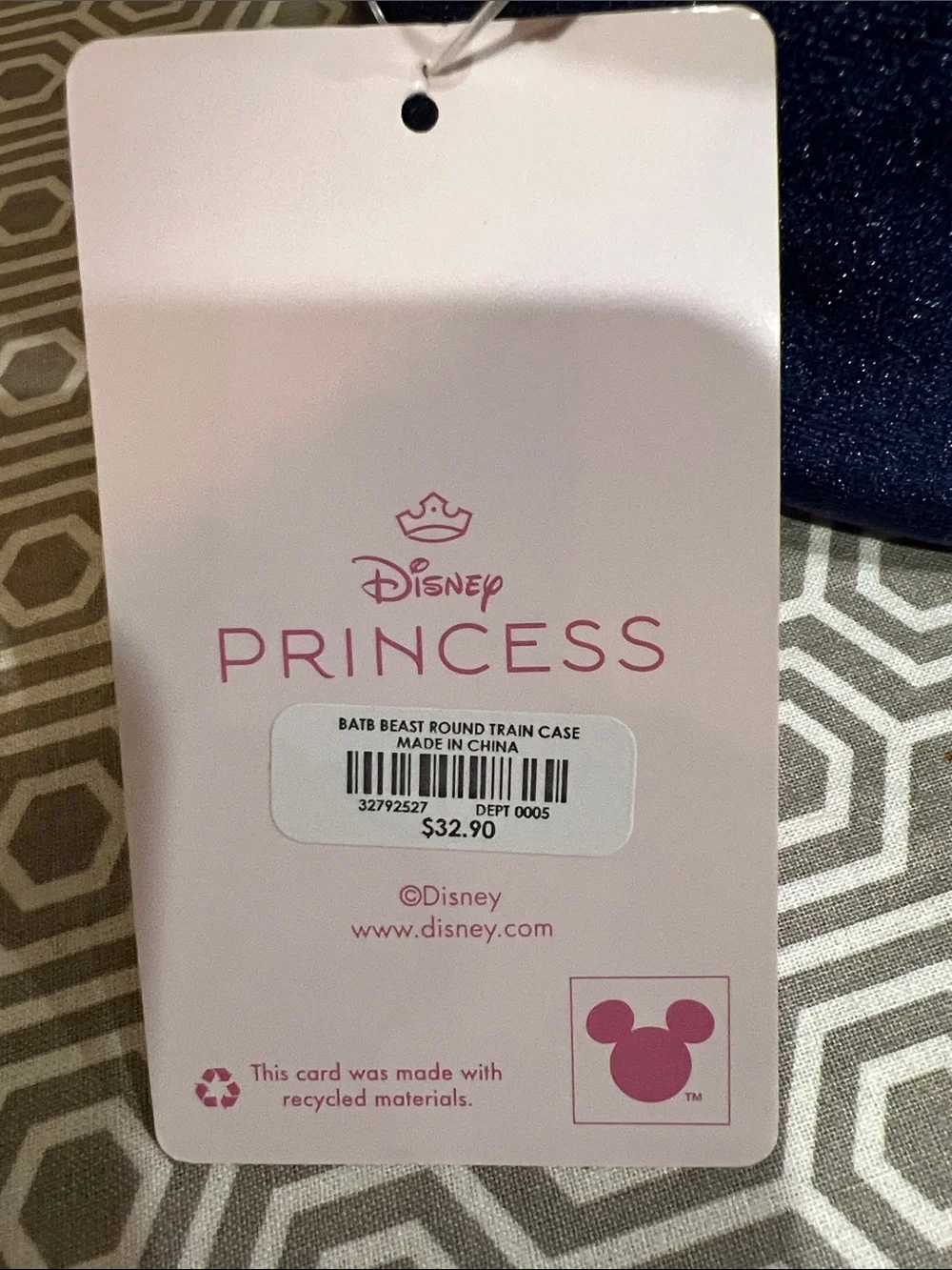 Disney hot topic Beauty and the Beast round train case